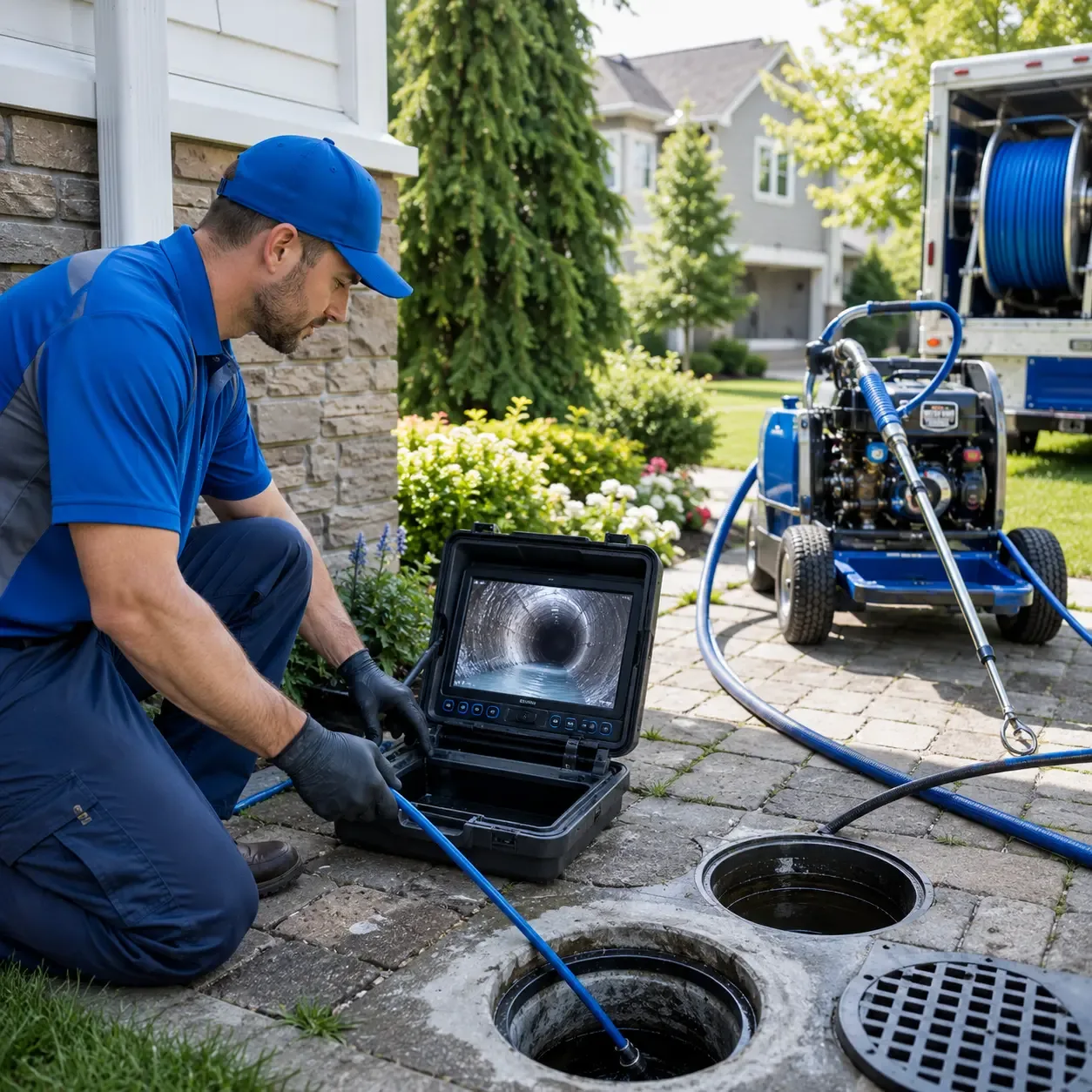 Outdoor drain cleaning professionals serving Reva, SD